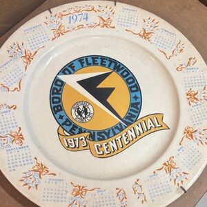 1973 Centennial Commemorative Plate